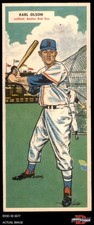 1955 Topps DoubleHeader #35 Karl Olson / 36 - Red Sox / Yankees 4 - VG/EX
