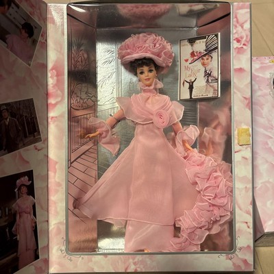 Rare 1995 Barbie My Fair Lady 3-Piece Doll Set Opened Good 