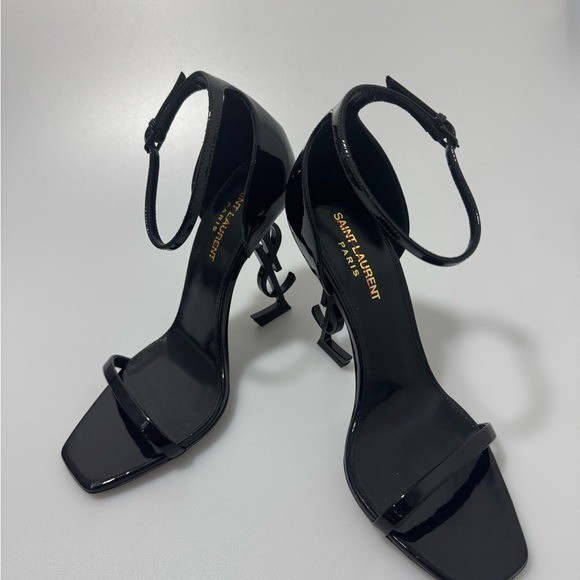 Sandali YSL Saint Laurent Opyum in pelle 110 mm neri taglia EU 38 5 US 8 5