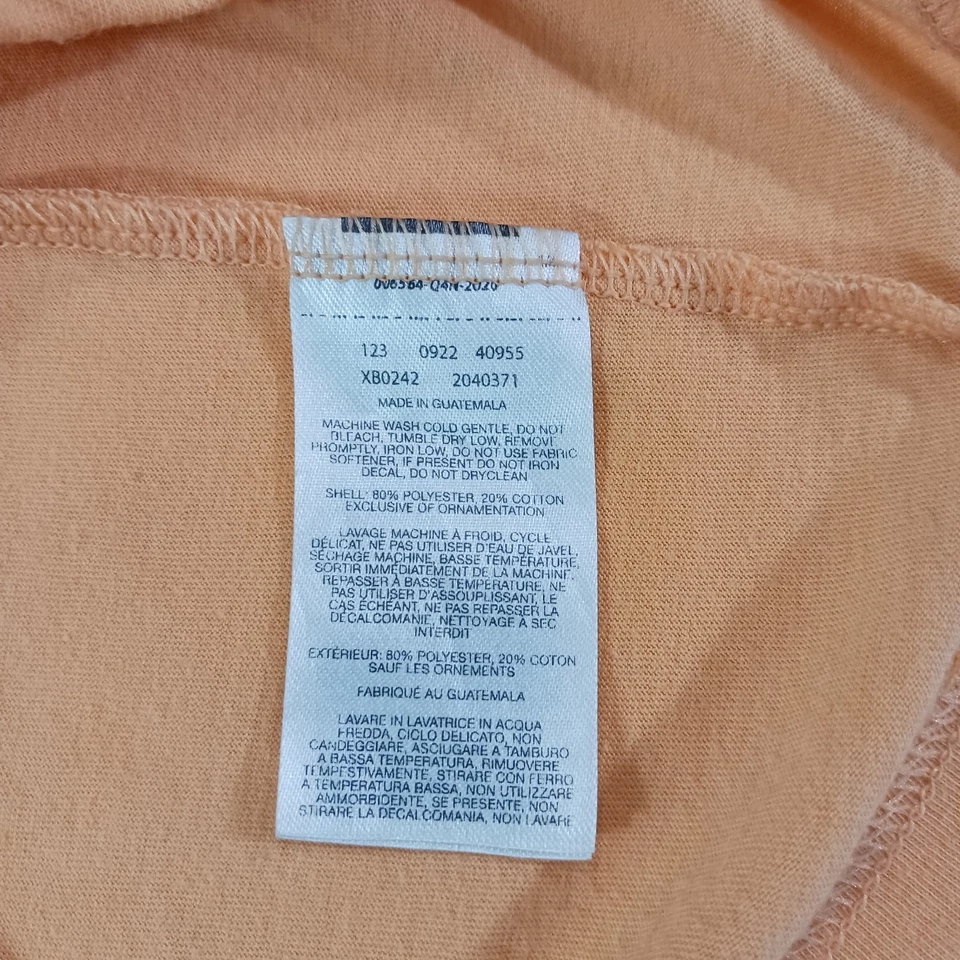 Columbia PFG SM1480 Youth/Boy's Size XL (18/20) Orange Cotton Blend T-Shirt - Image 4 of 4