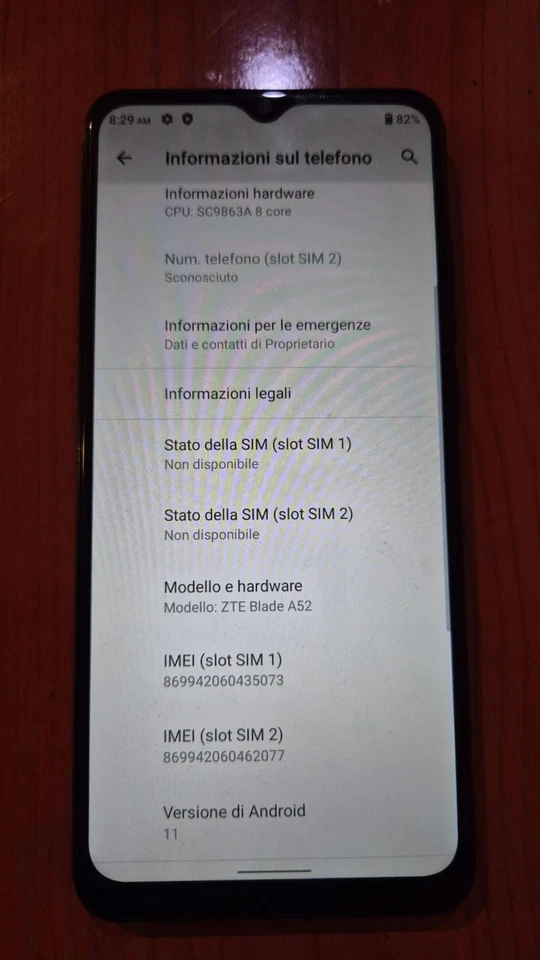 ZTE Blade A51 Blu Dual Sim funzionante - Immagine 4 di 4