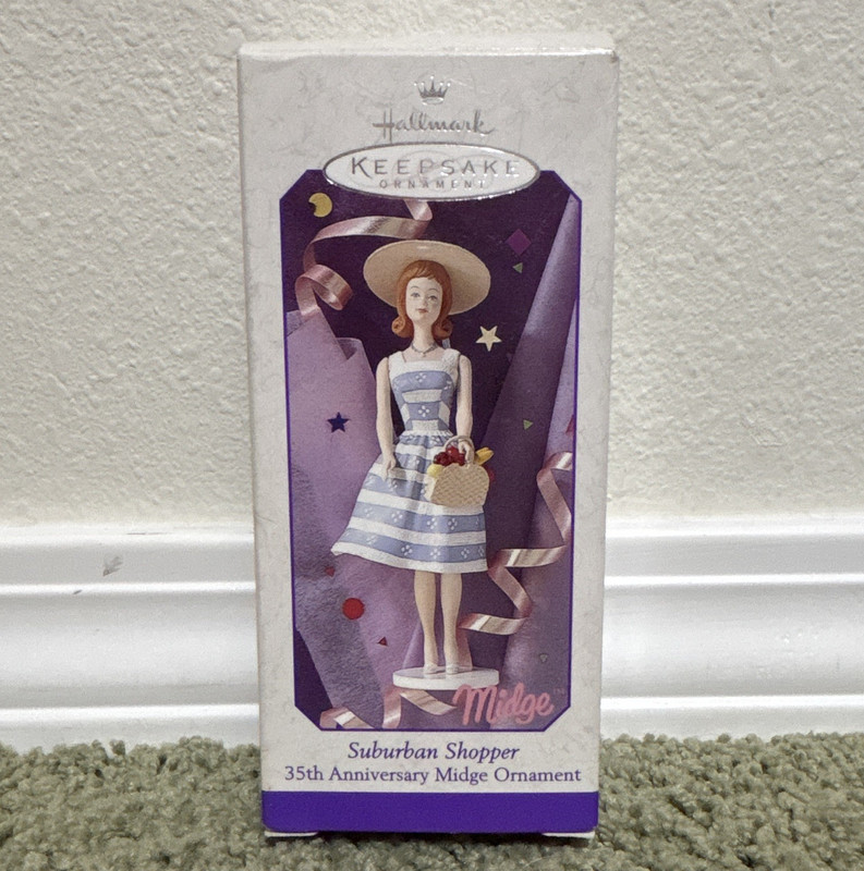 Hallmark Keepsake Barbie Midge Suburban Shopper Handcrafted Dated Ornament 1998
