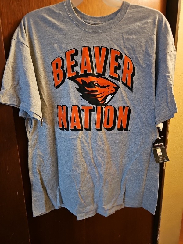 New 2xl Grey Beaver Nation Tshirt