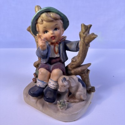 Vintage Erich Stauffer Boy & Dog Porcelain Figurine Hummel Style #8213 Japan