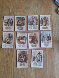 Lot of Chromos Chocolate Foal General History Of Coins V.Photos