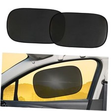 2PCS Car Window Shades, 19.69" 12.13" Static Cling Auto Side Window Sunshade,