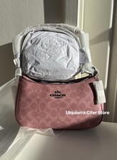Coach Teri Shoulder Bag In Signature Canvas CV933 Dusty Pink