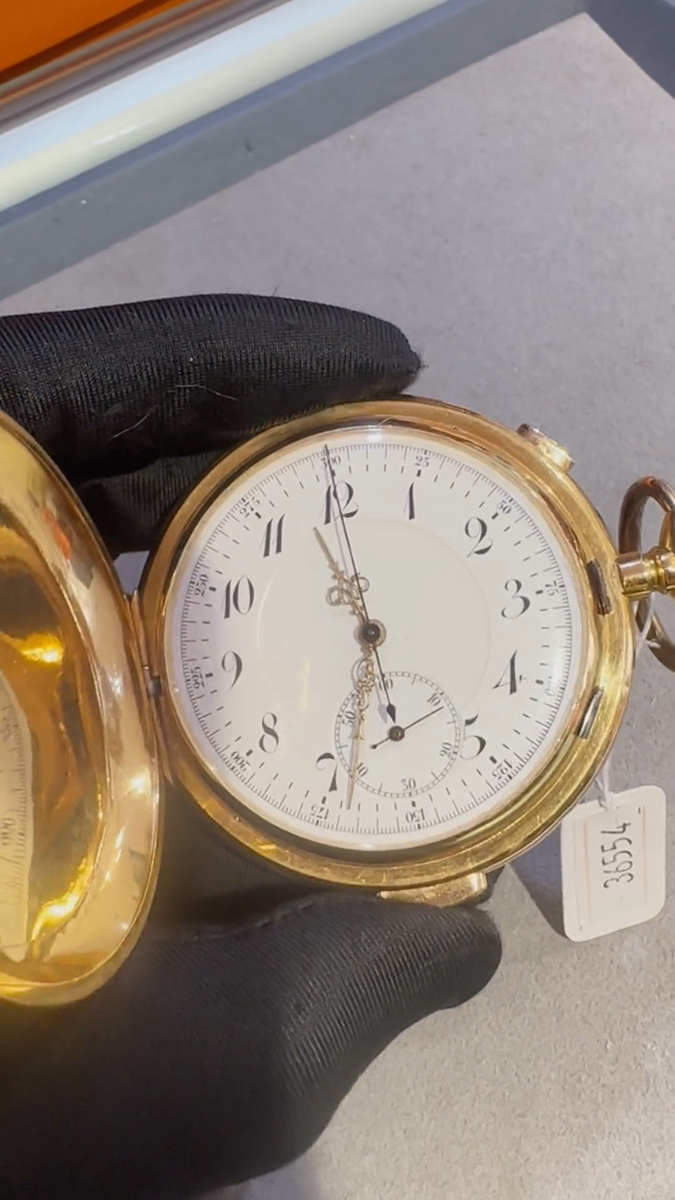 MEDAILLE D OR Invicta Repetition Pocket Watch 18K Yellow