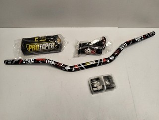Motorrad Lenker Set 1 1/8" 28mm Fat Bar Motorrad Griffe Lenkerpolster len