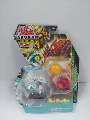 Bakugan Legends Starter 3Pck Sairus Ultra w/ Auxillataur and Cycloid Box Damage
