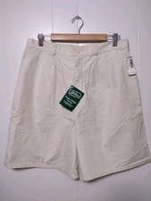 Vintage NOS L.L. Bean Oyster Pleated Front Tropic Weight Shorts Women's 18