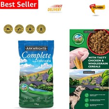 15kg Chicken Dry Dog Food - Balanced Nutrition for Active Adults 1.87 per kilo