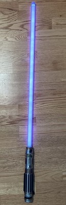 2004 Master Replicas Star Wars Mace Windu Force FX Lightsaber Tested Works