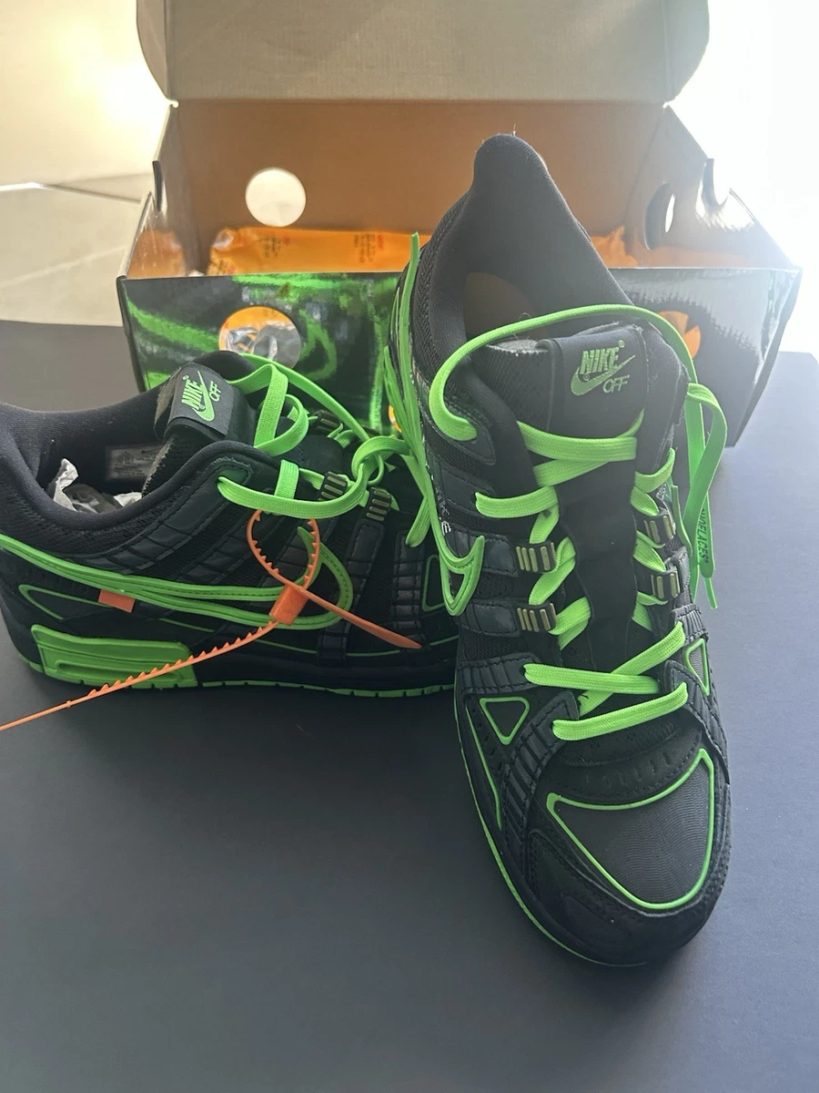 Preços baixos em Nike Air Rubber Dunk x Off-White Low Green Strike