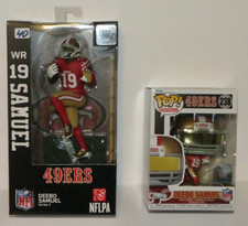 Deebo Samuel SF 49ers Imports Dragon figure. Not Mcfarlane. Plus Deebo Funko Pop