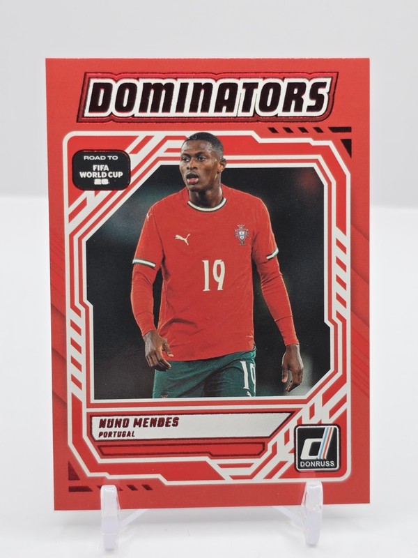 2025-26 Donruss Road to FIFA World Cup #16 Nuno Mendes Dominators Red