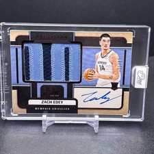 2024-25 Panini One & One Zach Edey Precision RC Patch AUTO Red /25 Grizzlies DL1