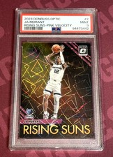 ‼️2023-24 Panini Donruss Optic Ja Morant Rising Suns #47/79 PSA 9 Grizzlies