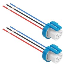 2PCS Headlight Wiring Harness,3 Pin Headlight Harness Replacement 9007 9004