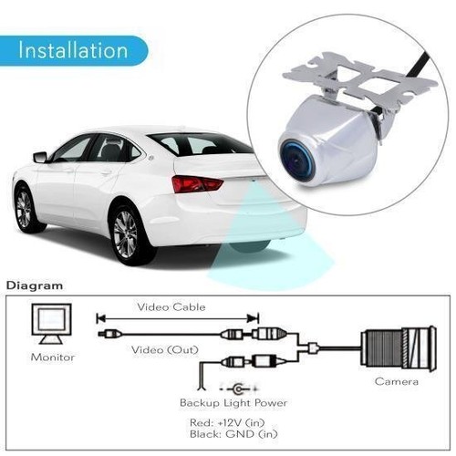 Pyle Rear View Backup Camera Parking Reverse Cam Front or Rear Mountable - Picture 2 of 7