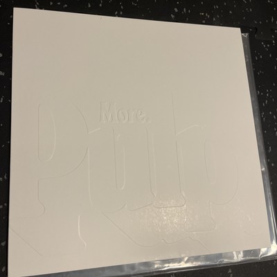 Pulp More White Embossed Limited Edition numbered 4866/5275