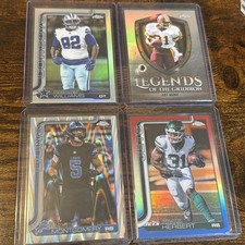 2025 Topps Chrome Refractors - Montgomery RayWave, Khalil Herbert Red White Blue