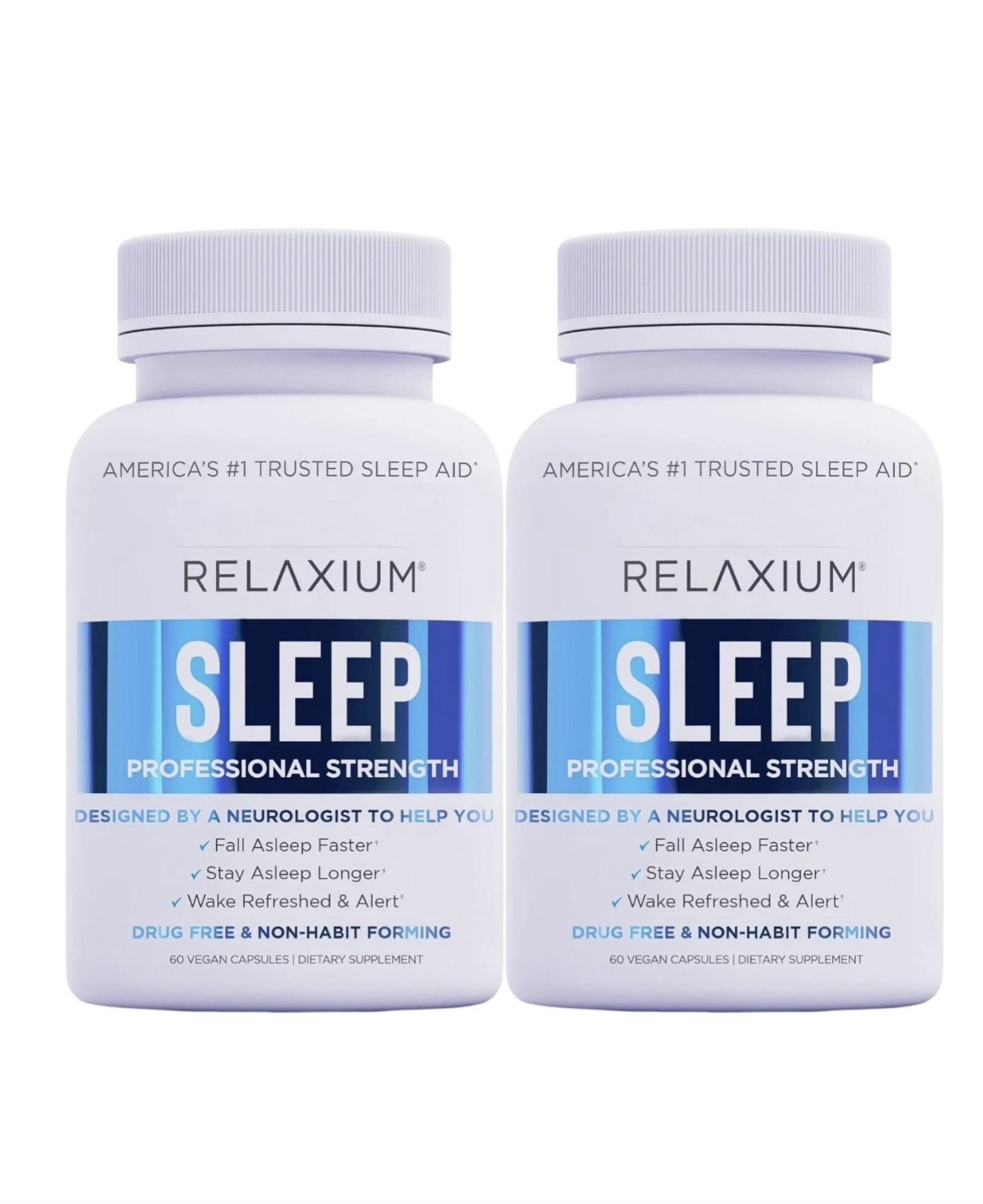 2-Pack Relaxium Sleep Natural Dietary Supplement for Better Sleep (120 Capsules)