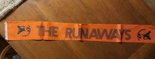 The RUNAWAYS 1970's US Concert SCARF Official TOUR Merchandise PUNK Jett FOWLEY