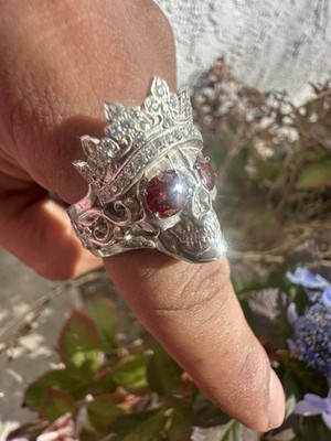 King Skull Ring Size 9.75