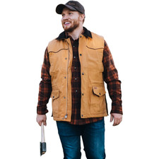 Outback Trading Company Men's Cattleman Canvas Vests 29746-CVS