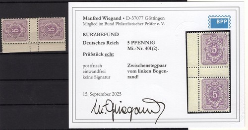 DR-Pfennigzeit 40IZS Come BORDER INTERMEDIATE BRIDGE ** MNH MINT BPP FIND 360 EUR
