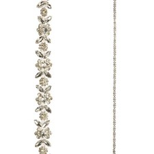 6' CLEAR JEWELED GARLAND 72" Plastic Metal NEW RAZ Imports G4513611