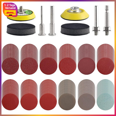 Sanding Disc Pad Set 240pcs 2 Zoll für Bohrer Schleifwerkzeuge mit 2 Backplatten