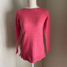 Loft Sweater Womens Pink Boatneck Sweater Size: XSP