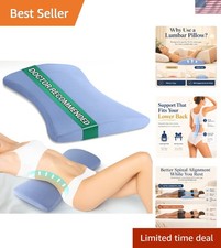 Lumbar Pillow for Sleeping, Lumbar Support Pillow for Bed for Back Pain Relie...