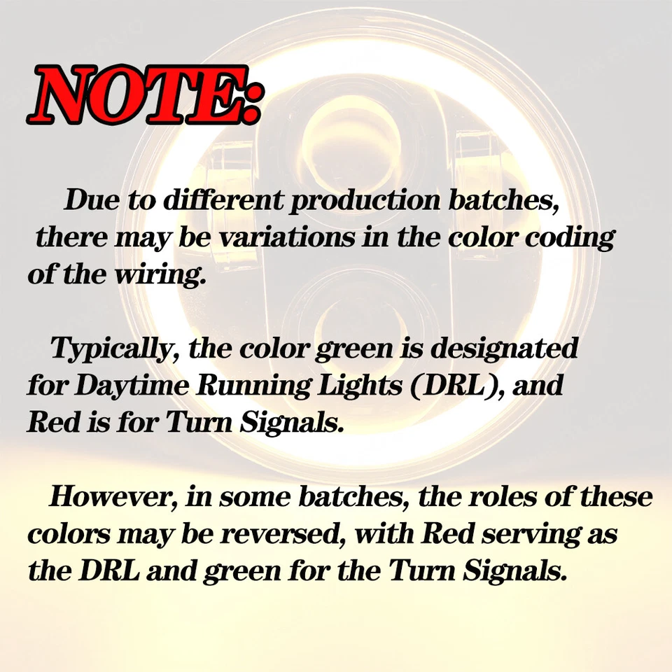 For Buick GS 455 1970-1972 Round 4pcs 5-3/4 5.75"inch LED Halo Headlights Beam - Изображение 2 из 4