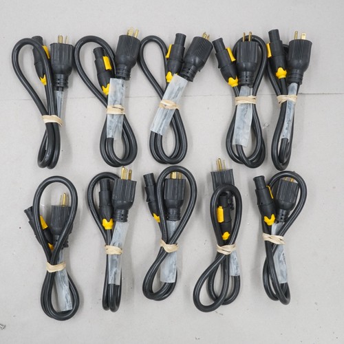 Neutrik NAC3FX-W PowerCON True1 Female To NEMA 5-15P 3-Foot 12 AWG Qty 10