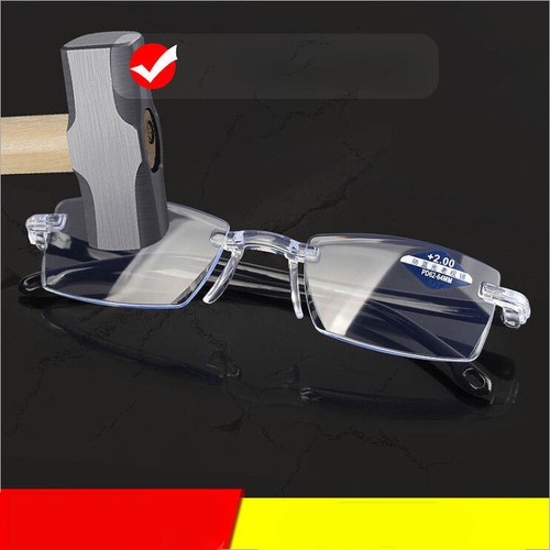 3 Pairs Men Women Anti-Blue Light Reading Glasses Frameless Reading Eye Glasses - Picture 3 of 26