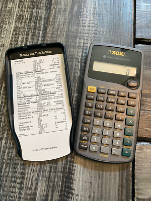 Texas Instruments TI-30Xa Solar Scientific Calculator Alg/ Trig