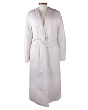 Maison Margiela Mm6 F/w 2019 White Cotton Light Puffer Long Lab Coat Size 36
