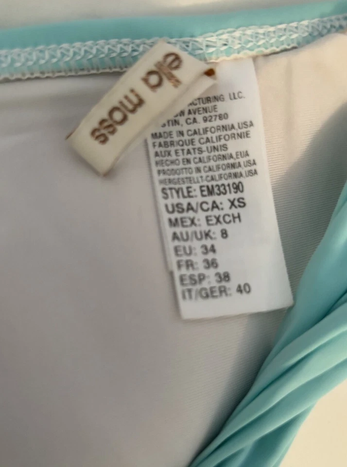 Top de bikini para mujer - Top de natación de bikini con corbata frontal Ella Moss talla XS Foto 4 de 4