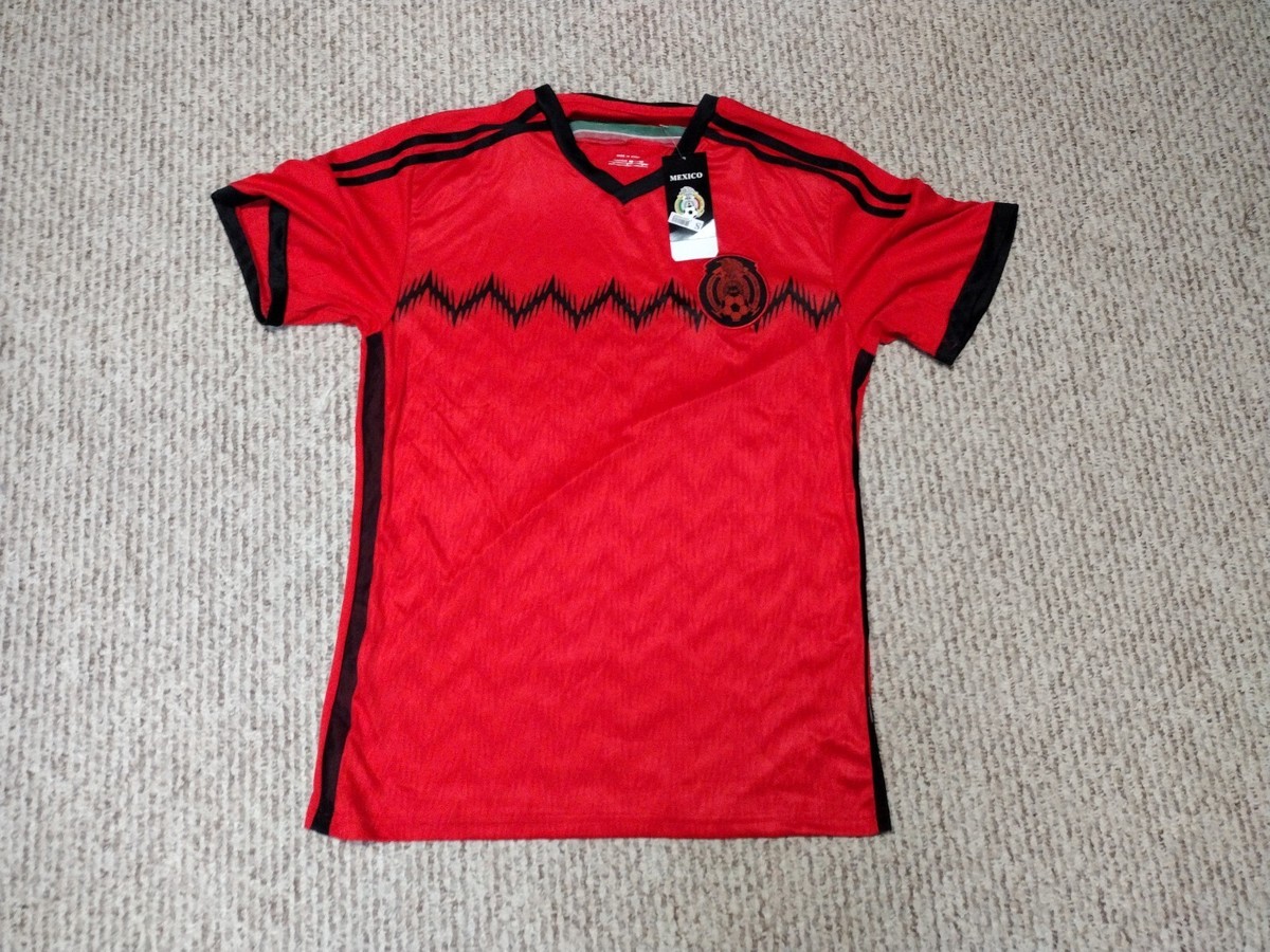 Mexico Futbol Football Olympic Soccer Black Jersey Mens S