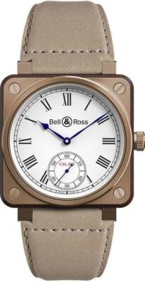 Bell & Ross Aviation 46mm Titanium/Bronze White Dial Men's Watch BR01-CM-203