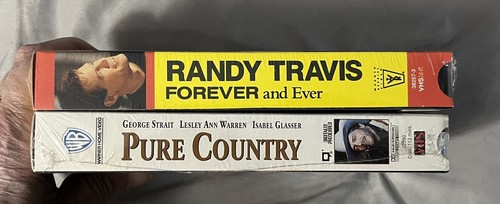 2 NEW SEALED VHS PURE COUNTRY George Strait FOREVER AND EVER Randy Travis - Picture 3 of 3