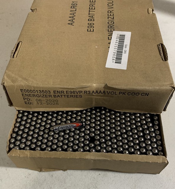 ENERGIZER AAAA BATTERY E96 LR61 1.5V 8 COUNT BATTERIES IN PACK for sale