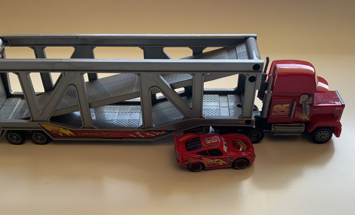 Disney Pixar Cars Mack Hauler And Lightning McQueen 95 | eBay