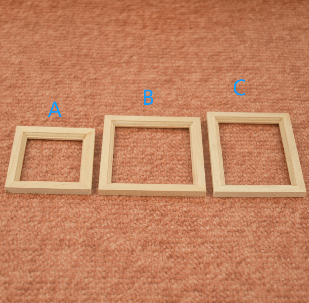 300PC - 150pcs B +150pcs A - Dollhouse Miniature 1:12 Plain Photo Frame