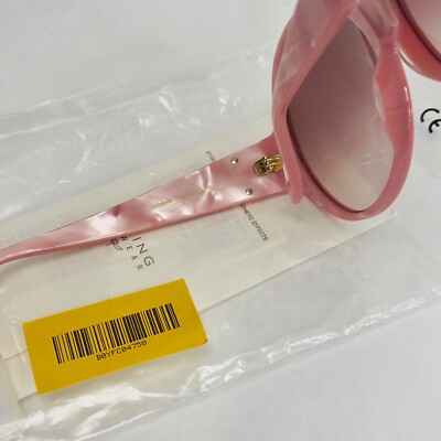 GUCCI 0954 Pink Pearl 009 Logo Summer Oversized Sunglasses