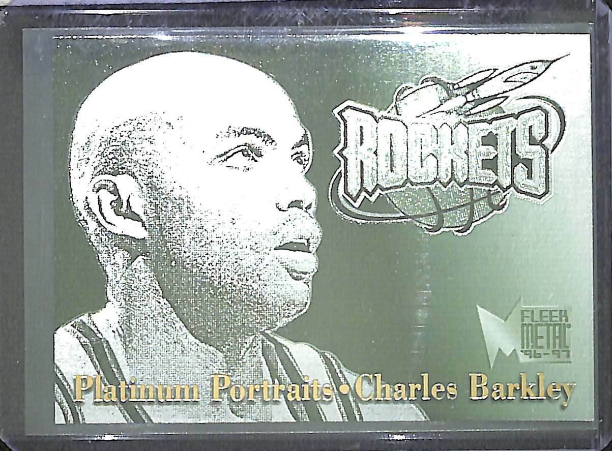 1996-97 Fleer Metal Platinum Portraits #1 Charles Barkley