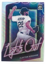 Clayton Kershaw - 2021 Donruss Optic Lights Out Silver Prizm #LO14 - Dodgers
